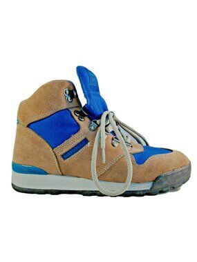 Merrell Hiking Boots Womens Size 6 Quest Suede Blue Gray Air Cushion Lace Up
